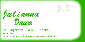 julianna daum business card